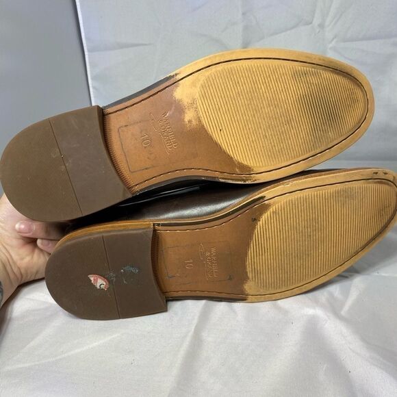 Warfield & Grand Mens Penny Loafer 10 Brown Slip On Heeled Leather Career - Picture 4 of 6